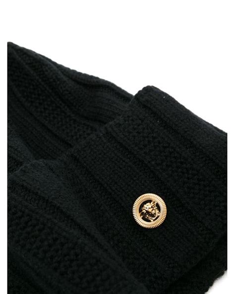 versace medusa knit beanie|Versace Medusa chunky.